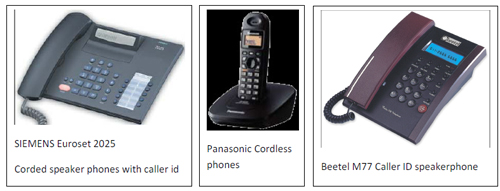 Cordless and corded phones